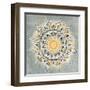 Mandala Delight I Yellow Grey-Danhui Nai-Framed Art Print