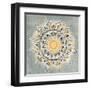 Mandala Delight I Yellow Grey-Danhui Nai-Framed Art Print