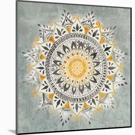 Mandala Delight I Yellow Grey-Danhui Nai-Mounted Art Print