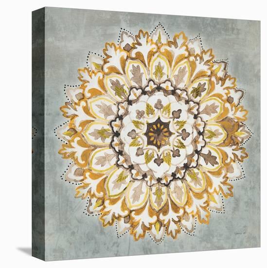 Mandala Delight II Yellow Grey-Danhui Nai-Stretched Canvas