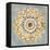 Mandala Delight II Yellow Grey-Danhui Nai-Framed Stretched Canvas