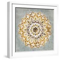 Mandala Delight II Yellow Grey-Danhui Nai-Framed Art Print