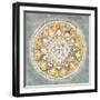 Mandala Delight III Yellow Grey-Danhui Nai-Framed Art Print