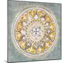 Mandala Delight III Yellow Grey-Danhui Nai-Mounted Art Print