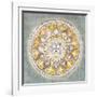 Mandala Delight III Yellow Grey-Danhui Nai-Framed Art Print