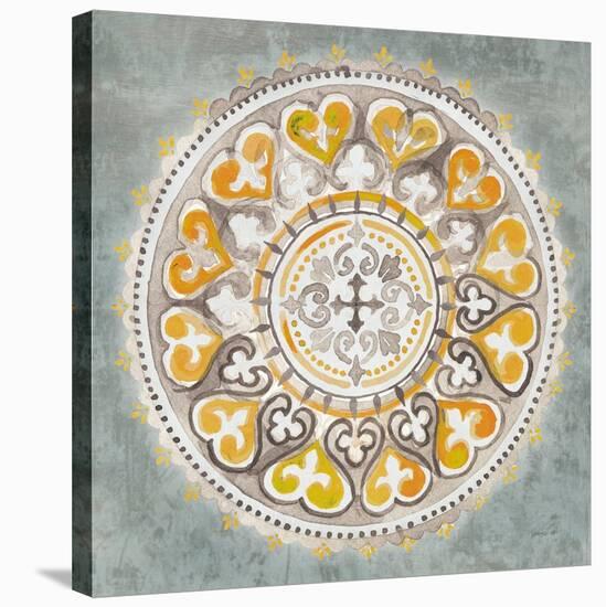 Mandala Delight III Yellow Grey-Danhui Nai-Stretched Canvas