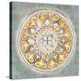 Mandala Delight III Yellow Grey-Danhui Nai-Stretched Canvas