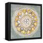 Mandala Delight III Yellow Grey-Danhui Nai-Framed Stretched Canvas