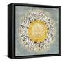 Mandala Delight IV Yellow Grey-Danhui Nai-Framed Stretched Canvas