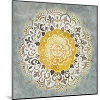 Mandala Delight IV Yellow Grey-Danhui Nai-Mounted Art Print