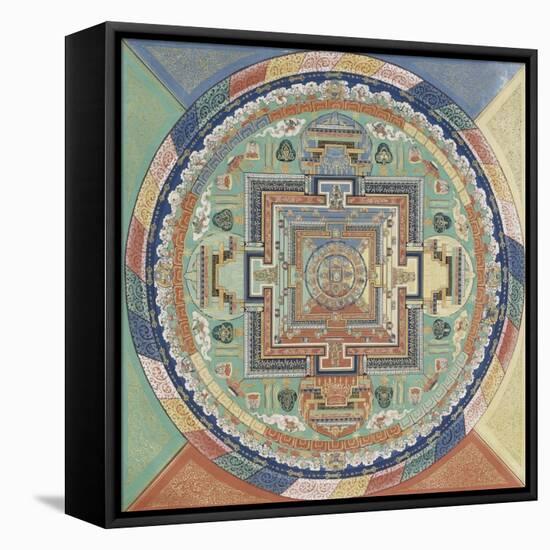 Mandala du Potala de Lhassa-null-Framed Stretched Canvas