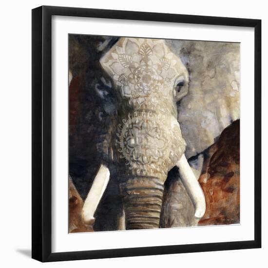 Mandala Elephant-Stellar Design Studio-Framed Art Print