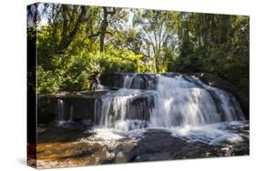 Mandala Falls Flowing in the Artificial Lake on the Mulunguzi Dam, Zomba Plateau, Malawi, Africa-Michael Runkel-Stretched Canvas