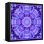 Mandala, Filigree Symmetrical Arrangement in Lilac-Alaya Gadeh-Framed Stretched Canvas