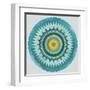 Mandala Floral - Aqua-Sam Kemp-Framed Giclee Print