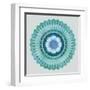 Mandala Floral - Azure-Sam Kemp-Framed Giclee Print