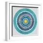 Mandala Floral - Cobalt-Sam Kemp-Framed Giclee Print