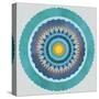 Mandala Floral - Cobalt-Sam Kemp-Stretched Canvas