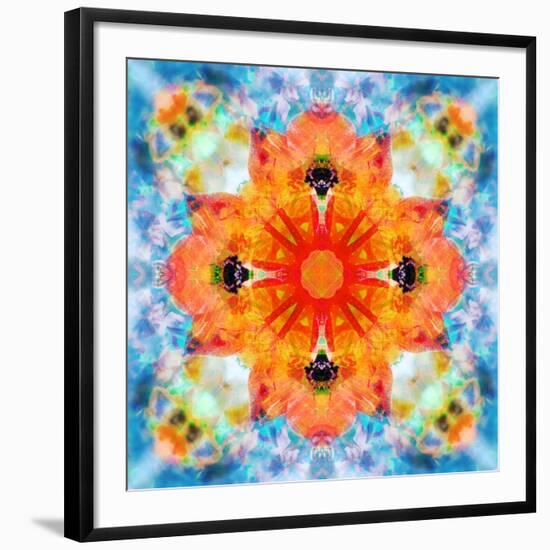 Mandala from Flower Photographs-Alaya Gadeh-Framed Photographic Print