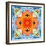 Mandala from Flower Photographs-Alaya Gadeh-Framed Photographic Print