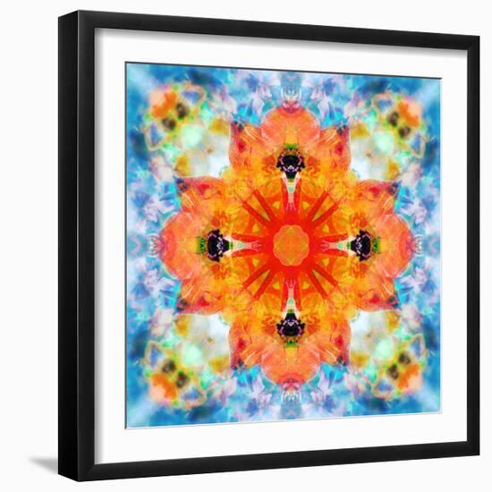 Mandala from Flower Photographs-Alaya Gadeh-Framed Photographic Print