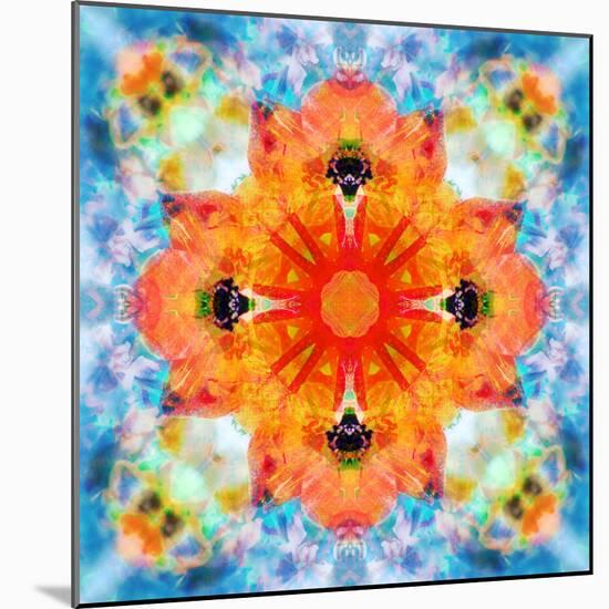 Mandala from Flower Photographs-Alaya Gadeh-Mounted Photographic Print