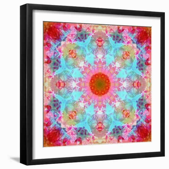 Mandala from Flowers-Alaya Gadeh-Framed Photographic Print