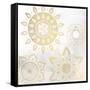 Mandala Golden 1-Kimberly Allen-Framed Stretched Canvas