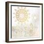 Mandala Golden 1-Kimberly Allen-Framed Art Print