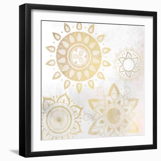 Mandala Golden 1-Kimberly Allen-Framed Art Print
