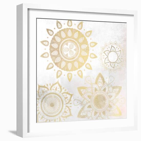 Mandala Golden 1-Kimberly Allen-Framed Art Print