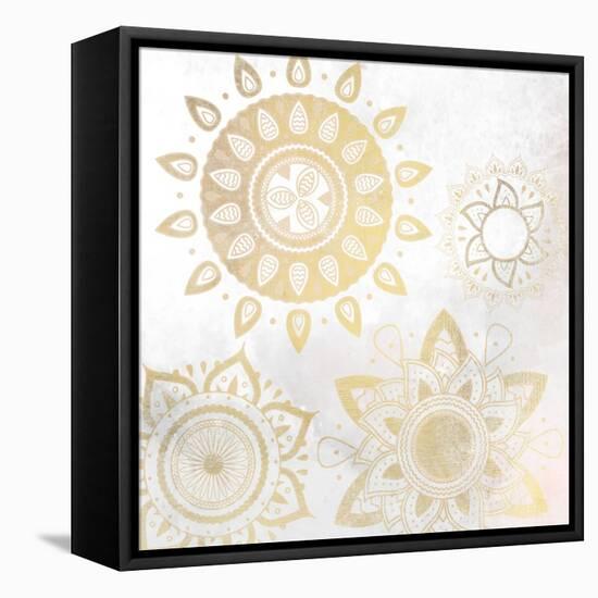 Mandala Golden 1-Kimberly Allen-Framed Stretched Canvas