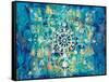 Mandala in Blue I Bright-Danhui Nai-Framed Stretched Canvas