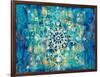 Mandala in Blue I Bright-Danhui Nai-Framed Art Print