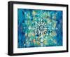 Mandala in Blue I Bright-Danhui Nai-Framed Art Print