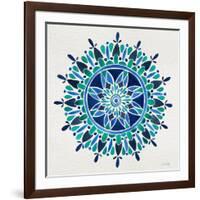 Mandala in Blue-Cat Coquillette-Framed Giclee Print