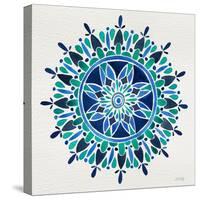 Mandala in Blue-Cat Coquillette-Stretched Canvas