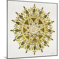 Mandala in Gold-Cat Coquillette-Mounted Giclee Print