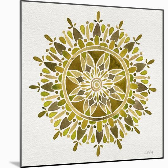 Mandala in Gold-Cat Coquillette-Mounted Giclee Print