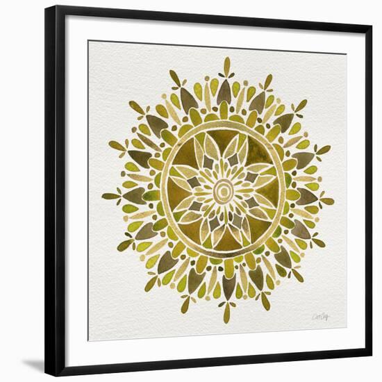 Mandala in Gold-Cat Coquillette-Framed Giclee Print