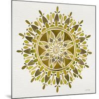 Mandala in Gold-Cat Coquillette-Mounted Giclee Print