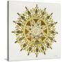 Mandala in Gold-Cat Coquillette-Stretched Canvas