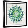 Mandala in Green-Cat Coquillette-Framed Giclee Print