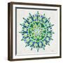 Mandala in Green-Cat Coquillette-Framed Premium Giclee Print