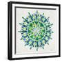 Mandala in Green-Cat Coquillette-Framed Premium Giclee Print