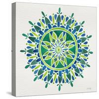 Mandala in Green-Cat Coquillette-Stretched Canvas