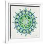 Mandala in Green-Cat Coquillette-Framed Giclee Print