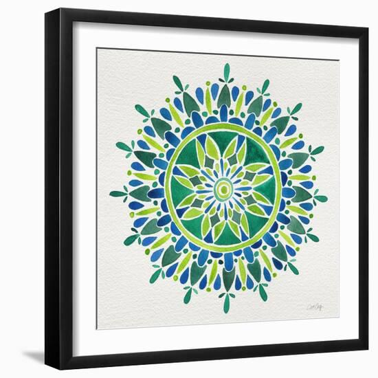 Mandala in Green-Cat Coquillette-Framed Giclee Print