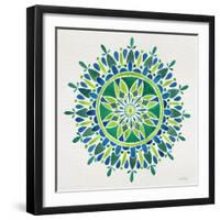 Mandala in Green-Cat Coquillette-Framed Giclee Print