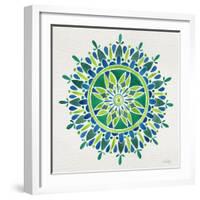 Mandala in Green-Cat Coquillette-Framed Giclee Print